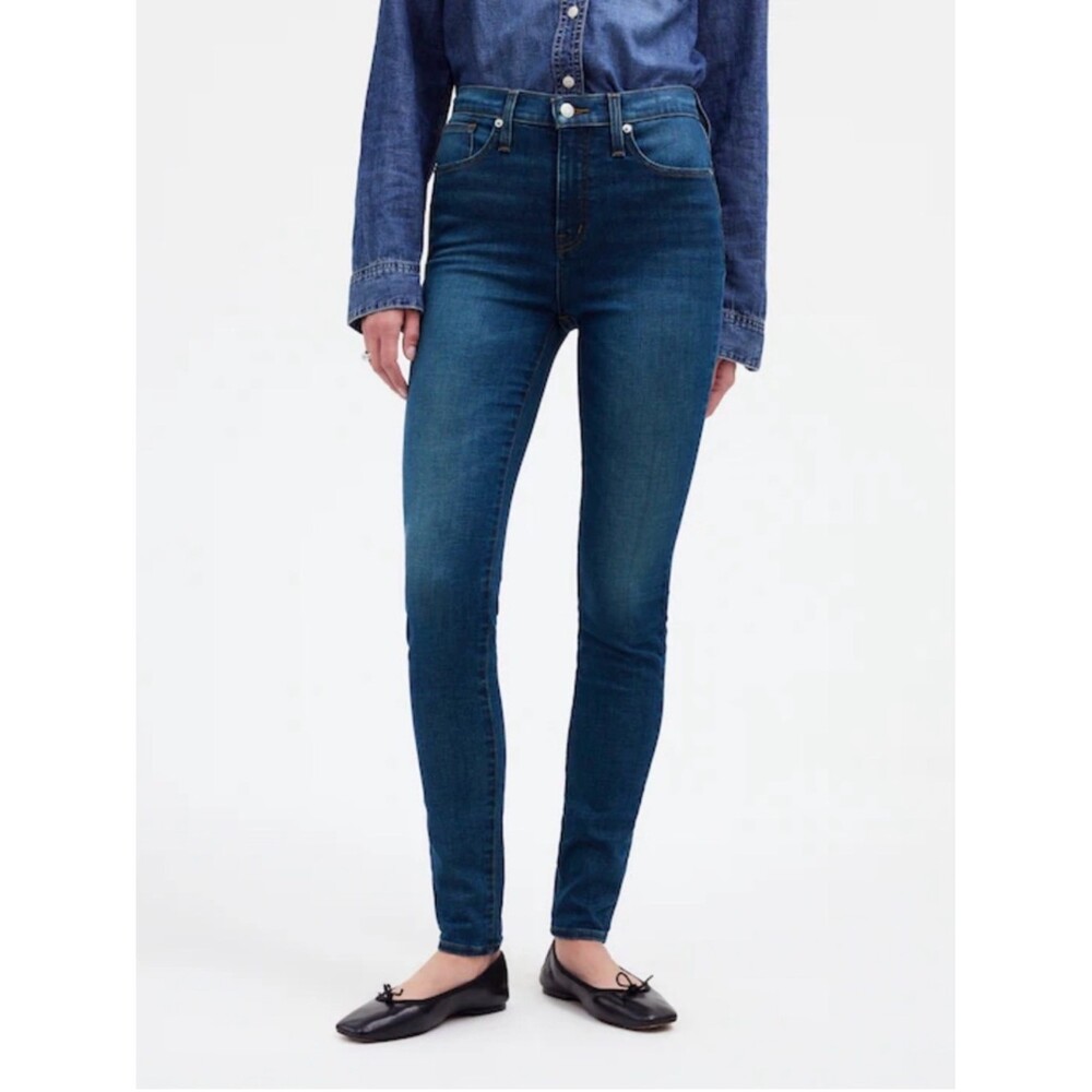 Madewell 10” High Rise Skinny Jeans Dark Wash Size 27